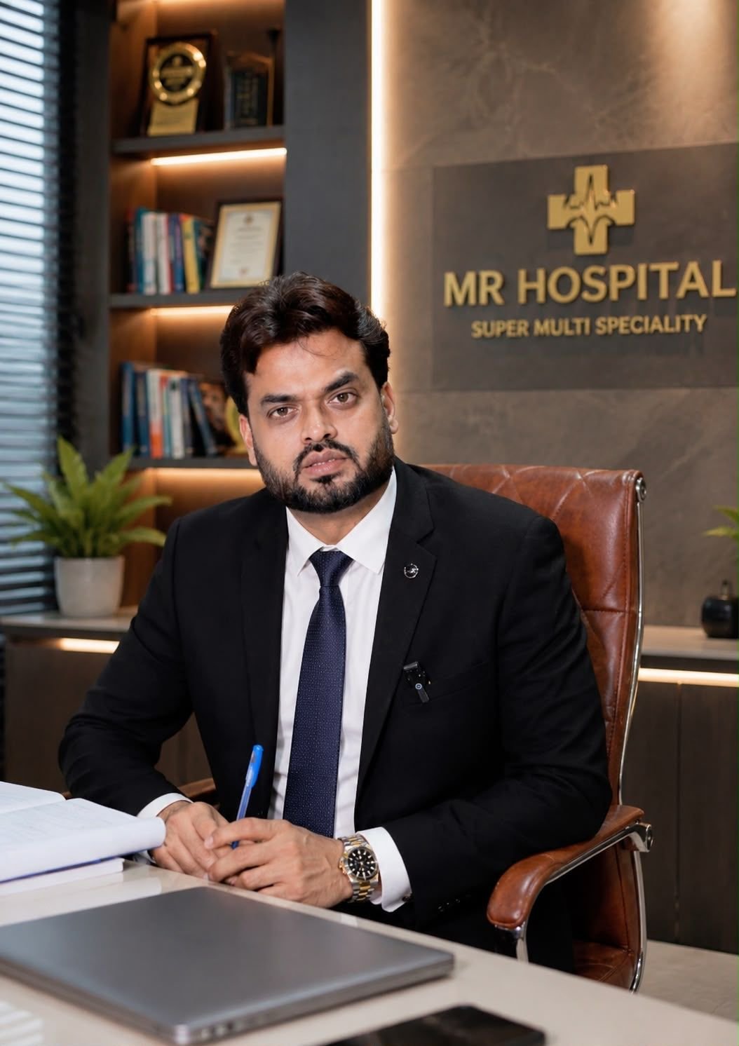 Portrait of Mohammed Saad Mushtaque, Director of MR Hospital