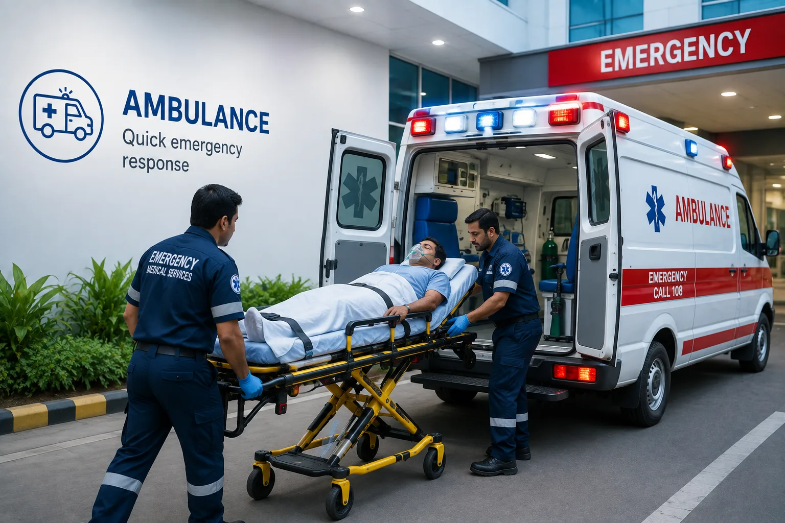 24x7 ambulance support at MR Hospital