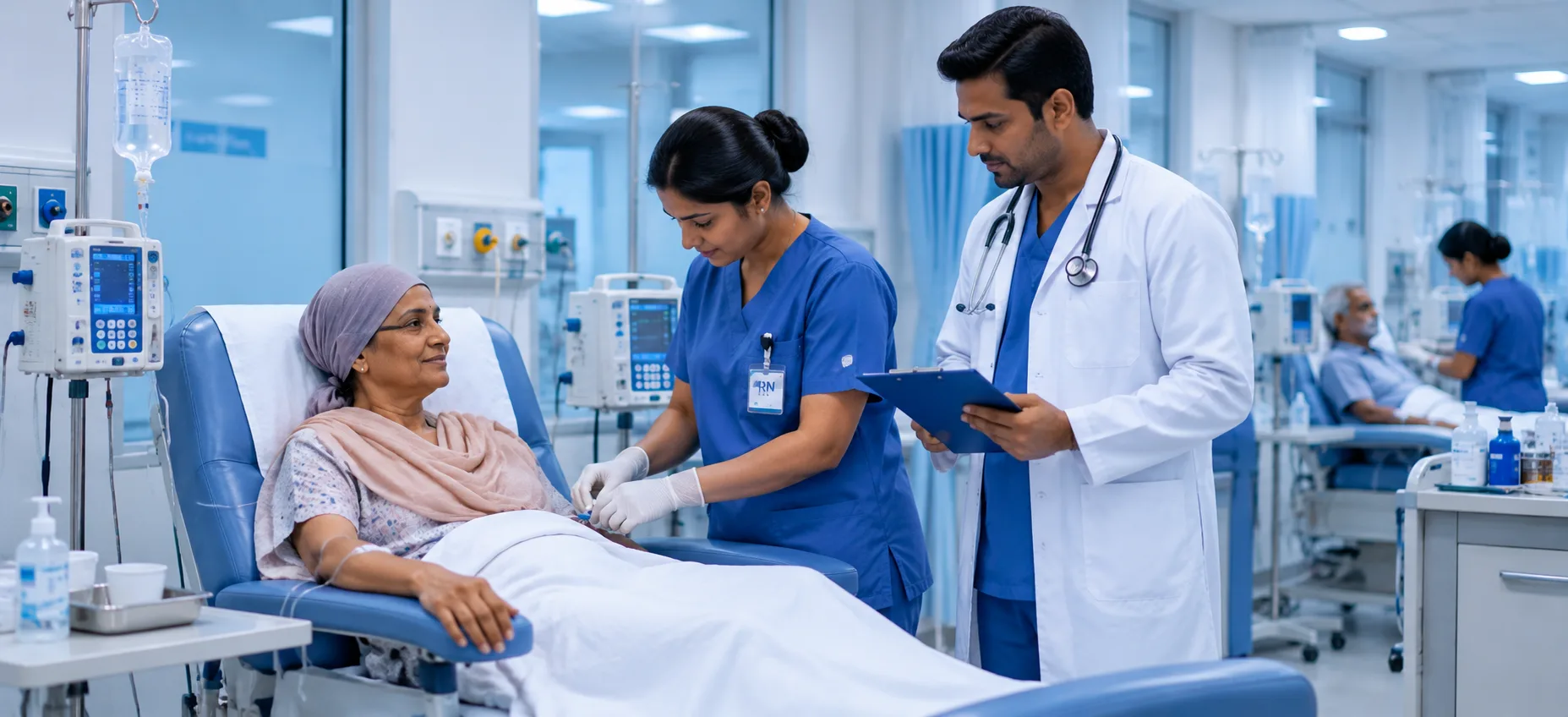 Chemotherapy service illustration